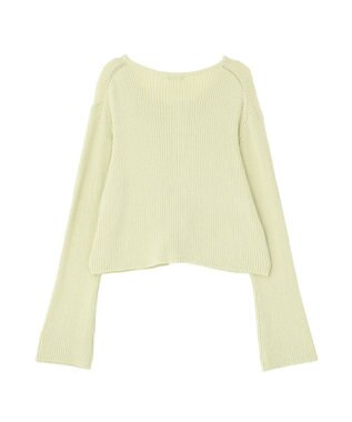 earth music&ecology 【予約】リブクロップドカーディガン ミント