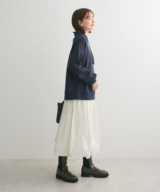 Green Parks ダンボール抜け襟プルオーバー Dark Navy