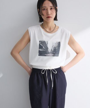 Green Parks ノースリーブフォトプルオーバー Pink