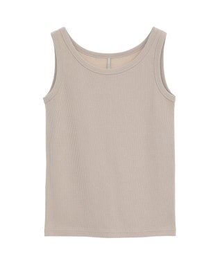AMERICAN HOLIC 抗菌防臭テレコタンクトップ Gray Beige