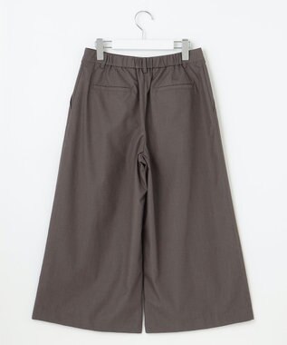 J.PRESS LADIES S 【洗える】ソフトシャンブレー ワイド パンツ スレート系