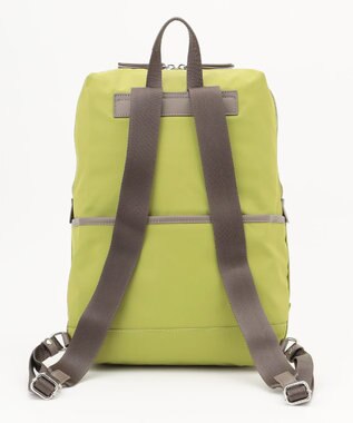 Y'SACCS ナイロン×リサイクルレザー　コンビマルチリュック ライトグリーン