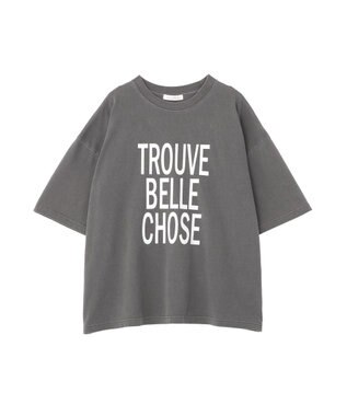Green Parks ピグメントロゴＴシャツ Charcoal Gray