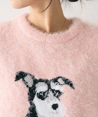 CRAFT STANDARD BOUTIQUE アニマルシャギーニットプルオーバー Light Pink