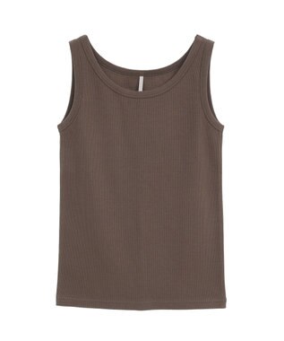 AMERICAN HOLIC 抗菌防臭テレコタンクトップ Mocha