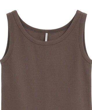 AMERICAN HOLIC 抗菌防臭テレコタンクトップ Mocha