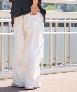 WEGO ワイドミリタリーパンツ ホワイト