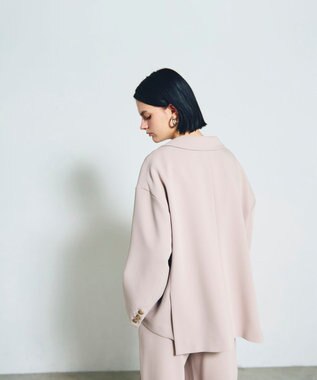 GRACE CONTINENTAL トリアセオーバーサイズジャケット ベージュ