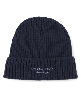 J.PRESS MEN 【AaronChang】【UNISEX】ニット キャップ ネイビー系