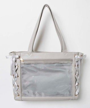 WEGO 【痛バ＆推し活グッズ】レースアップ痛バッグS グレー