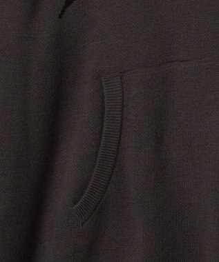 WEGO グラフィックニットパーカー ブラック