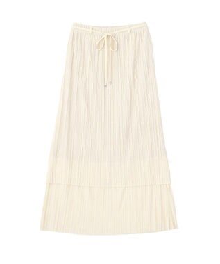 earth music&ecology プリーツレイヤードライクスカート Ivory