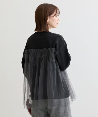 Green Parks チュールドッキングプルオーバー Black