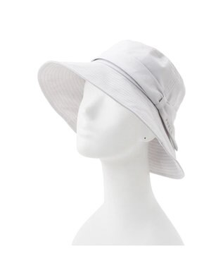 MOONBAT 【洗える】FURLA(フルラ) シャンブレー中つばダウンハット グレー