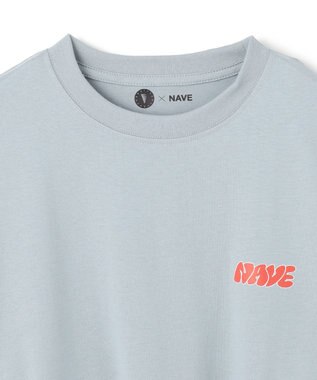 NAVE 【xNAVE】Six Sence Recordコラボ グラフィックロングスリーブT スカイブルー系