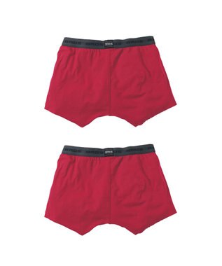 WACOAL MEN ボクサーパンツ 2枚セット 【オーガニック綿混ボクサー】 快適 吸汗速乾 抗菌防臭 やさしい肌あたり フリーカッティング(裾部分) 環境に配慮 前閉じ GT2310 /ブロス バイ ワコールメン レッド