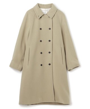 BEIGE， 【VERY NaVY12月号掲載】LABBOCK / ウール混ラグランステンカラーコート  L.Khaki