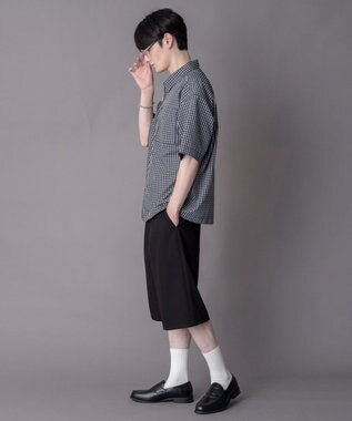 WEGO 【ユニセックス着用ITEM】ミニオンブレZIPシャツ（SS） ブラックチェック1