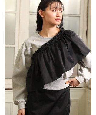 Green Parks ・ＳＵＧＡＲ　ＳＰＯＯＮ　３ｗａｙペプラムスカート Black