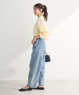 Green Parks ・ＥＬＥＮＣＡＲＥ　ＤＵＥ　デニムバレルレッグパン Black