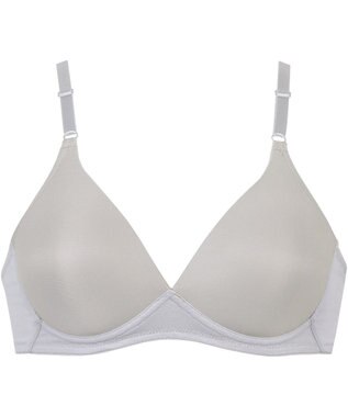 Wing ノンワイヤーブラ 【Ｔシャツブラ】 アウターにひびきにくい 自然にボリュームアップ KB1522 ウイング／ワコール グレー