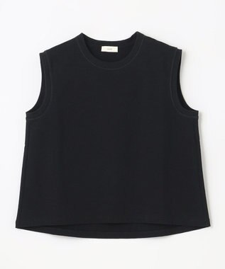 NAVE 【Nave　洗える】クリアジャージー ノースリーブ ブラック系