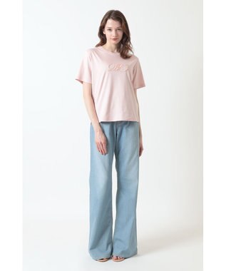 DAKS ロゴ スパンコール Tシャツ キャニオンサンセット