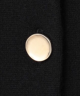 自由区 【アンサンブル対応・洗える】レーヨンストレッチ カーディガン ブラック