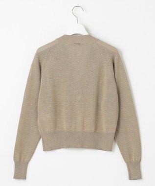 自由区 L 【洗える】ペーパーブレンド カーディガン ベージュ系