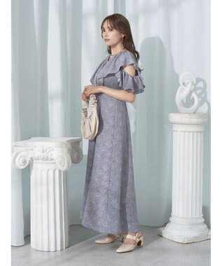 earth music&ecology ２ＷＡＹ　フリルスリーブワンピース Sax