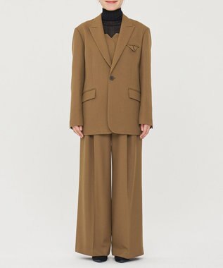 uncrave プレーンスーツ ビスチェ（uncrave WHITE） ブラウンカーキ