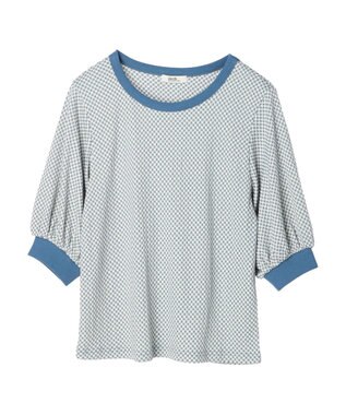 earth music&ecology ギンガムパフＴＥＥ Mint