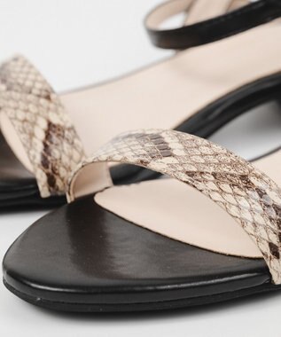 BONTRE 【PRECIEUX JOUET/プレシュウジュエ】オーバーヒールストラップサンダル/014PJ パイソン