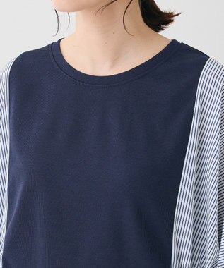 Green Parks 脇リボンドッキングチュニック Navy