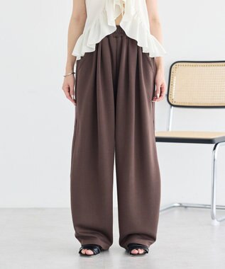 earth music&ecology イージーコクーンパンツ Brown