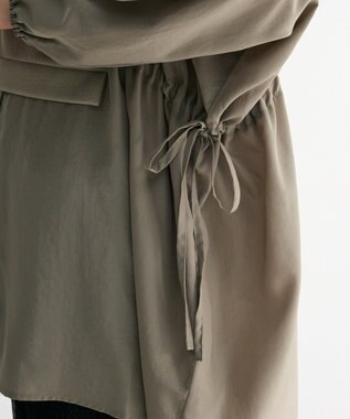 Green Parks 脇リボンドッキングチュニック Khaki