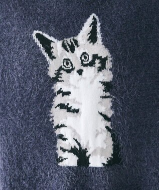 CRAFT STANDARD BOUTIQUE アニマルシャギーニットプルオーバー Navy