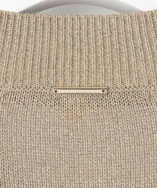 自由区 L 【洗える】ペーパーブレンド カーディガン ベージュ系