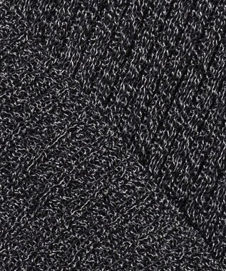 ANY SIS 【洗える】ラメシアーリブ ニット ブラック