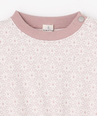 組曲 KIDS 【110-140㎝】 フロストフラワージャガード ワンピース ラベンダー