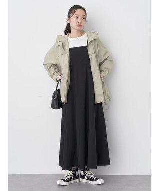 earth music&ecology テックパーカー Light Khaki