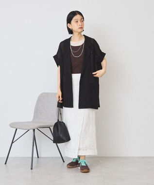 AMERICAN HOLIC メッシュフレンチジャケット Black