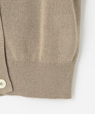 自由区 L 【洗える】ペーパーブレンド カーディガン ベージュ系