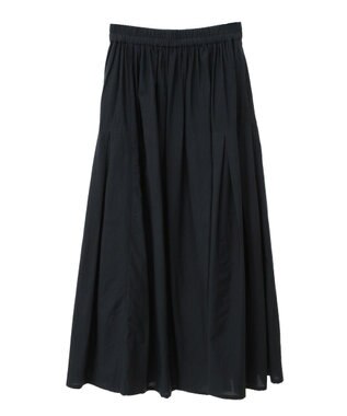 CRAFT STANDARD BOUTIQUE インド綿サイドタック切り替えスカート Charcoal Gray