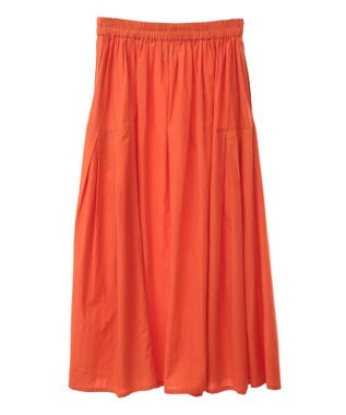 CRAFT STANDARD BOUTIQUE インド綿サイドタック切り替えスカート Orange