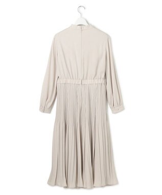 23区 S 【洗える】クリスタルアムンゼン ウエスト切り替え ワンピース ベージュ系