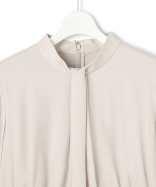 23区 S 【洗える】クリスタルアムンゼン ウエスト切り替え ワンピース ベージュ系