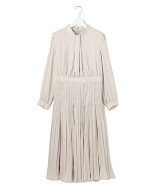 23区 S 【洗える】クリスタルアムンゼン ウエスト切り替え ワンピース ベージュ系