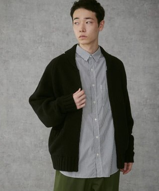 WEGO 【ユニセックス着用ITEM】カウチンニットカーディガン ブラック