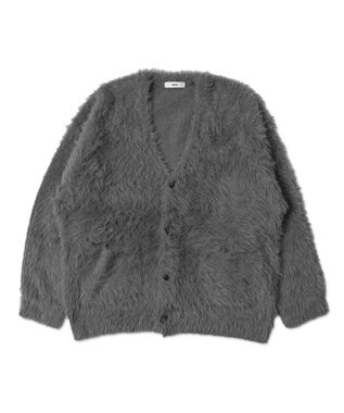 WEGO 【ユニセックス着用ITEM】フェザーカーディガン グレー